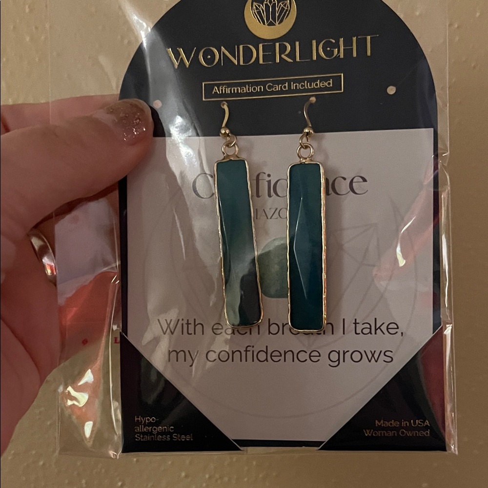 Teal Earrings winderlight